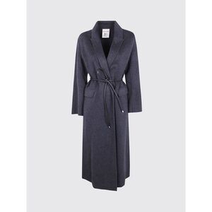 Semicouture Coat Woman Charcoal